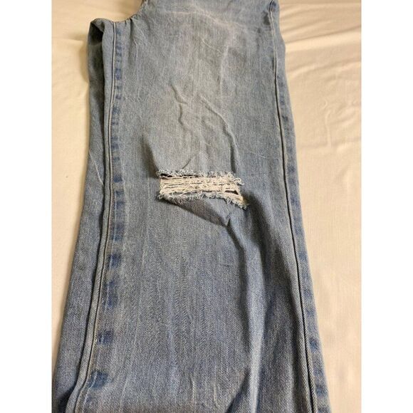 Blue Spice Premium Jeans Women 11 Distressed Denim Ripped Knee Light Wash Casual - Picture 9 of 10